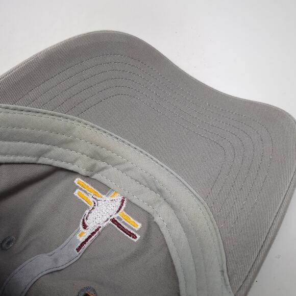North & Acrux Baseball Cap Gray One Size Adjustable Embroidered 6 Panel Cotton - Picture 8 of 9